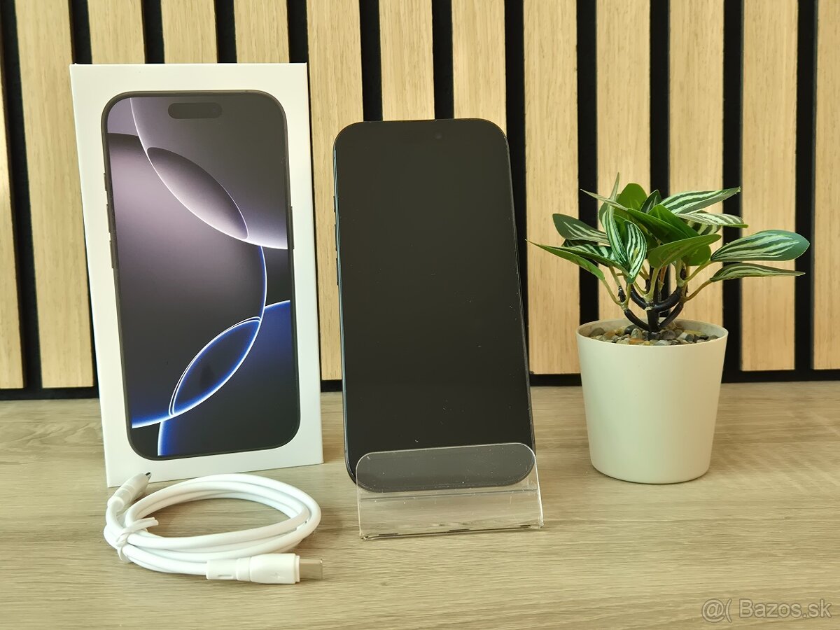 Apple iPhone 16 Pro 128GB Black Titanium | ZÁNOVNÝ - 2