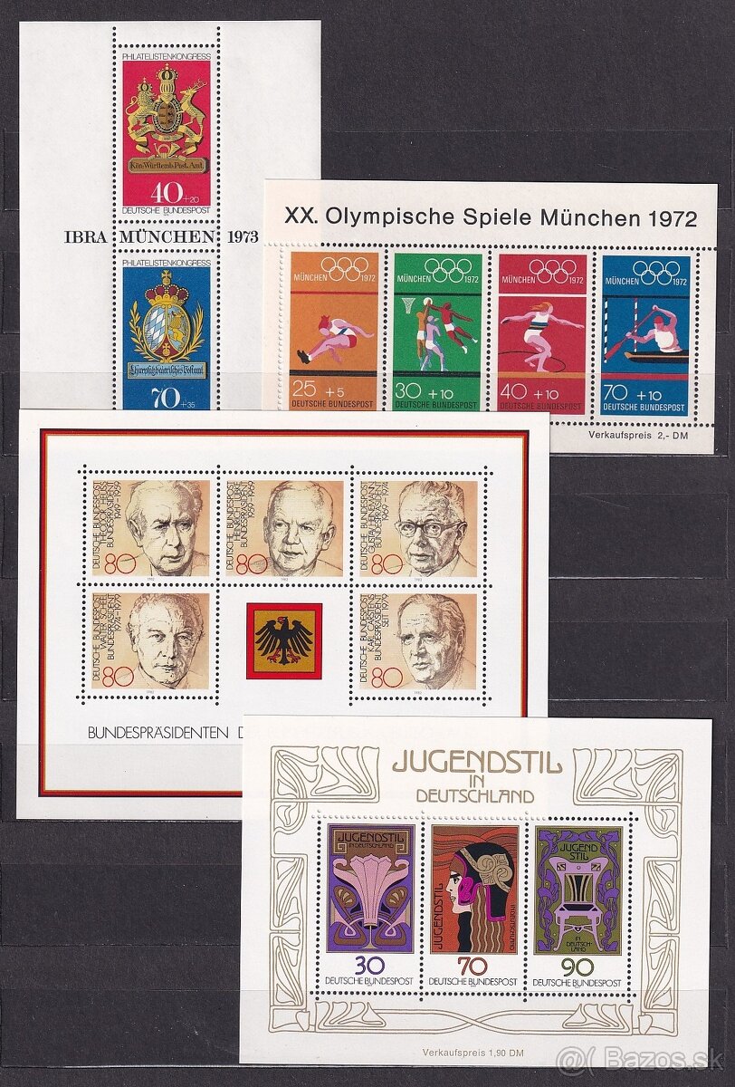 SRN - zostava 12 hárčekov - 2