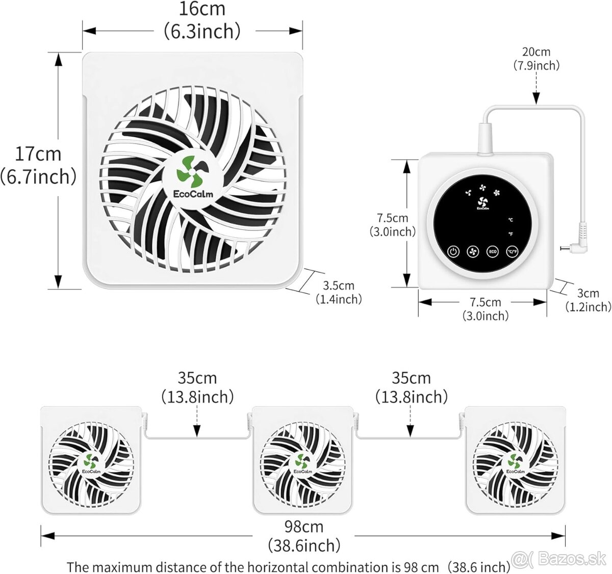 EcoCalm Ventilátory pre liatinové radiátory - 2