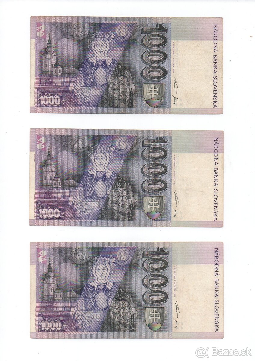 Predám 5ks 1000SK - 2