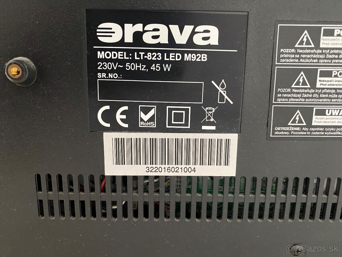 Predám televízor Orava LT-823 LED M92B - 2