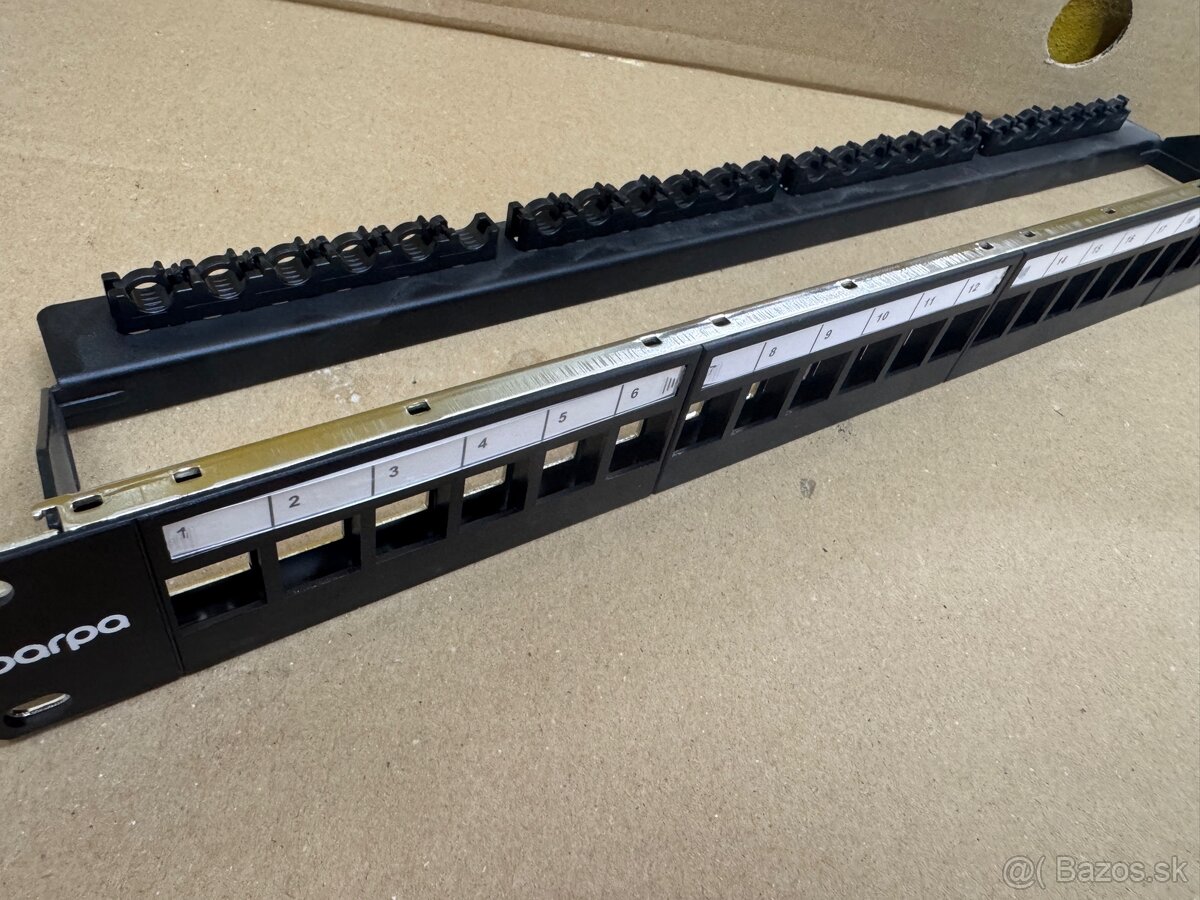 patch panely R&M 19" 1U + 120x keystone modul RJ45 - 2