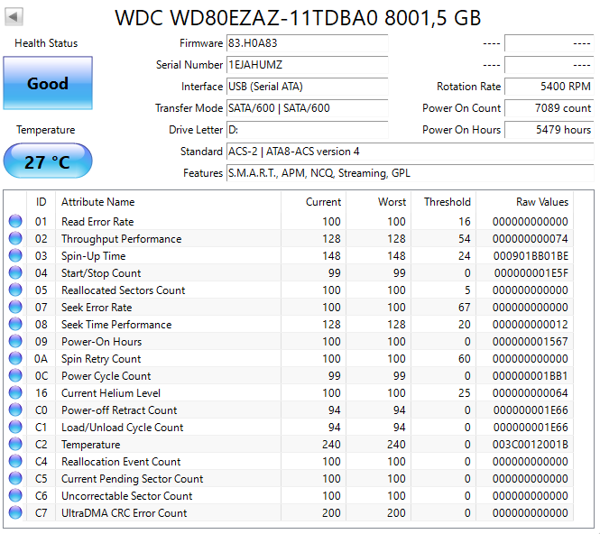 3,5" HDD Western Digital 8TB - 2