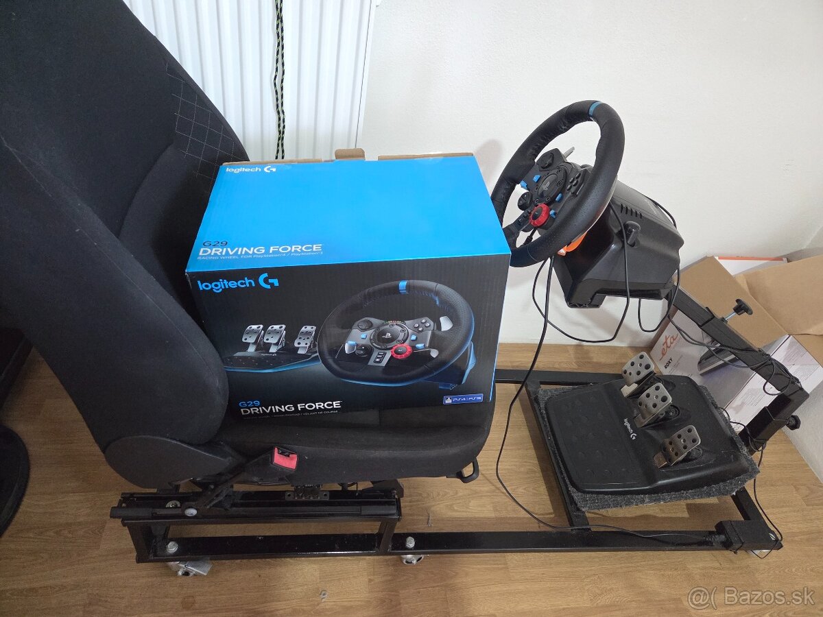 pretekársky kokpit, volant , ps4 - 2