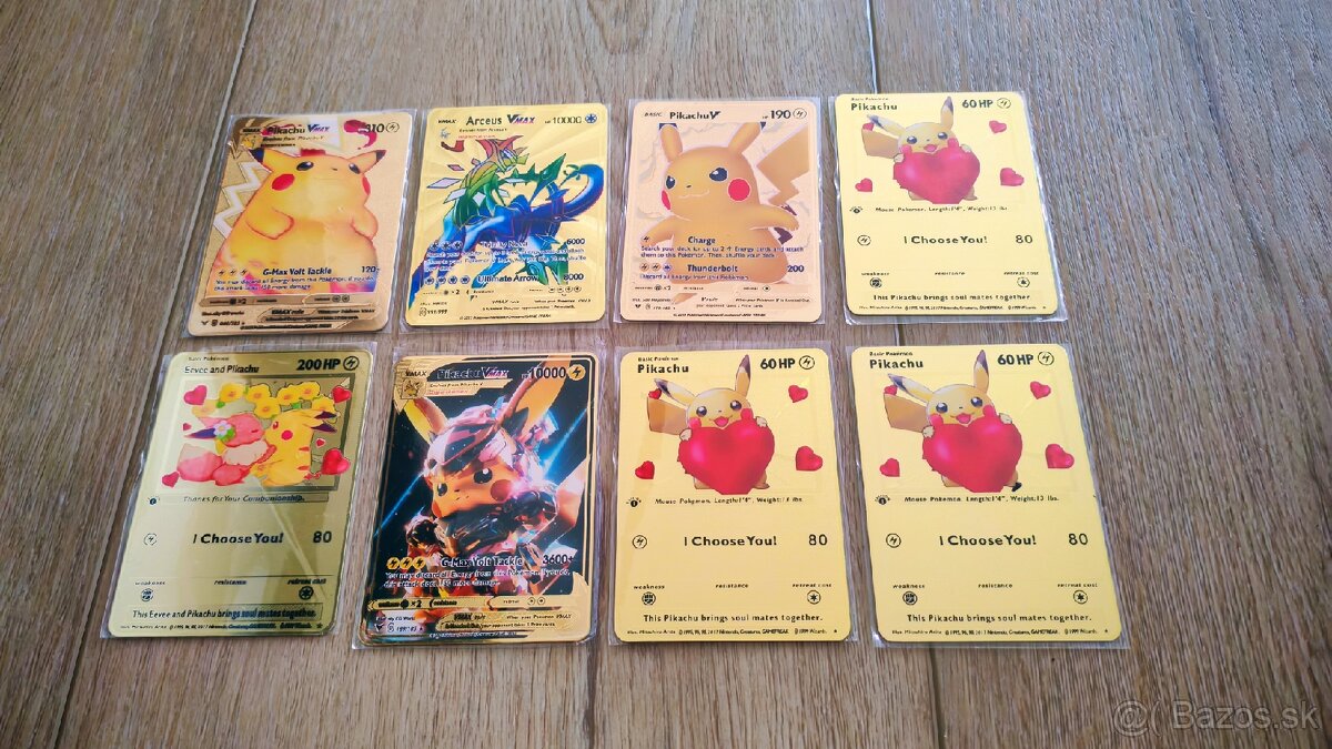 Kovové pokémon karty - 2