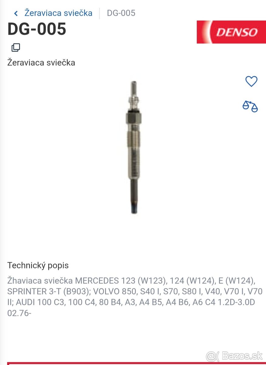 Žhaviče nové - Denso DG-005 - 2