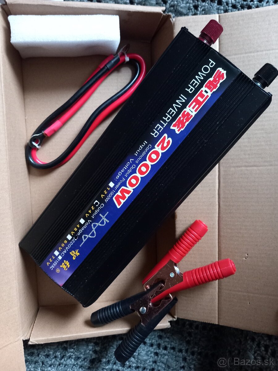Predám invertor 24V 1000W. Čistý sínus. - 2