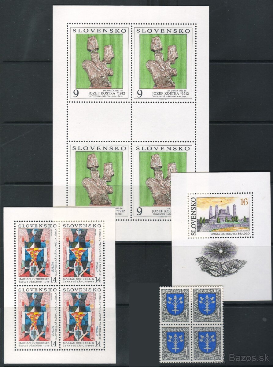 Poštové známky, filatelia: Slovensko - 1993 komplet - 2