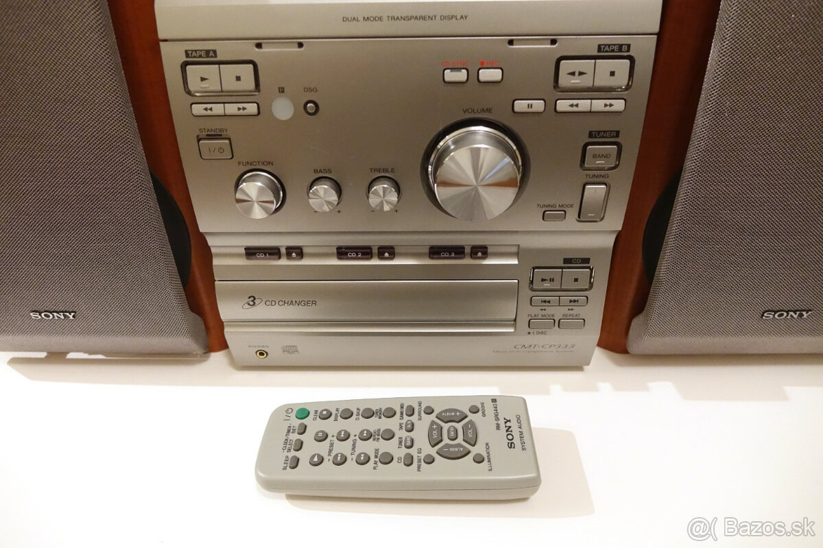 Hi‑Fi minisystém Sony CMT‑CP333 s originálnymi reproduktormi - 2