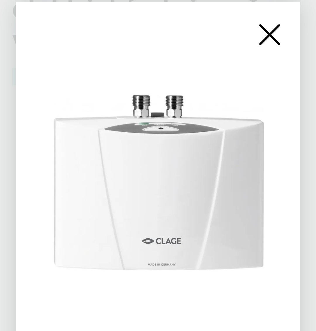 Ohrievač vody CLAGE - 2