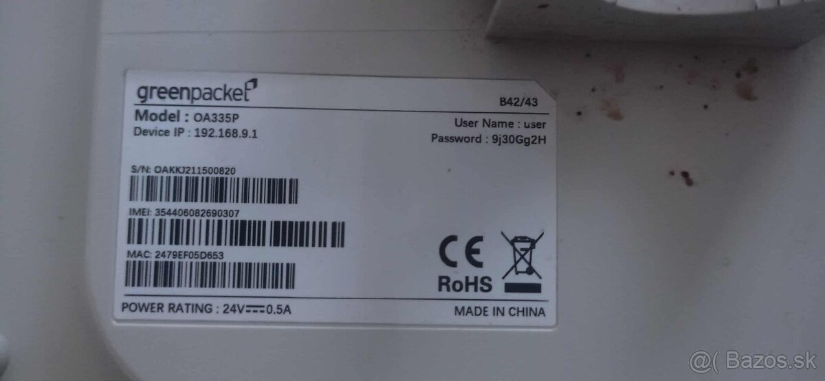 vonkajšia anténa OA335P - 2