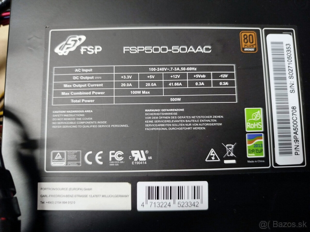 500W ATX zdroj Fortron - 2