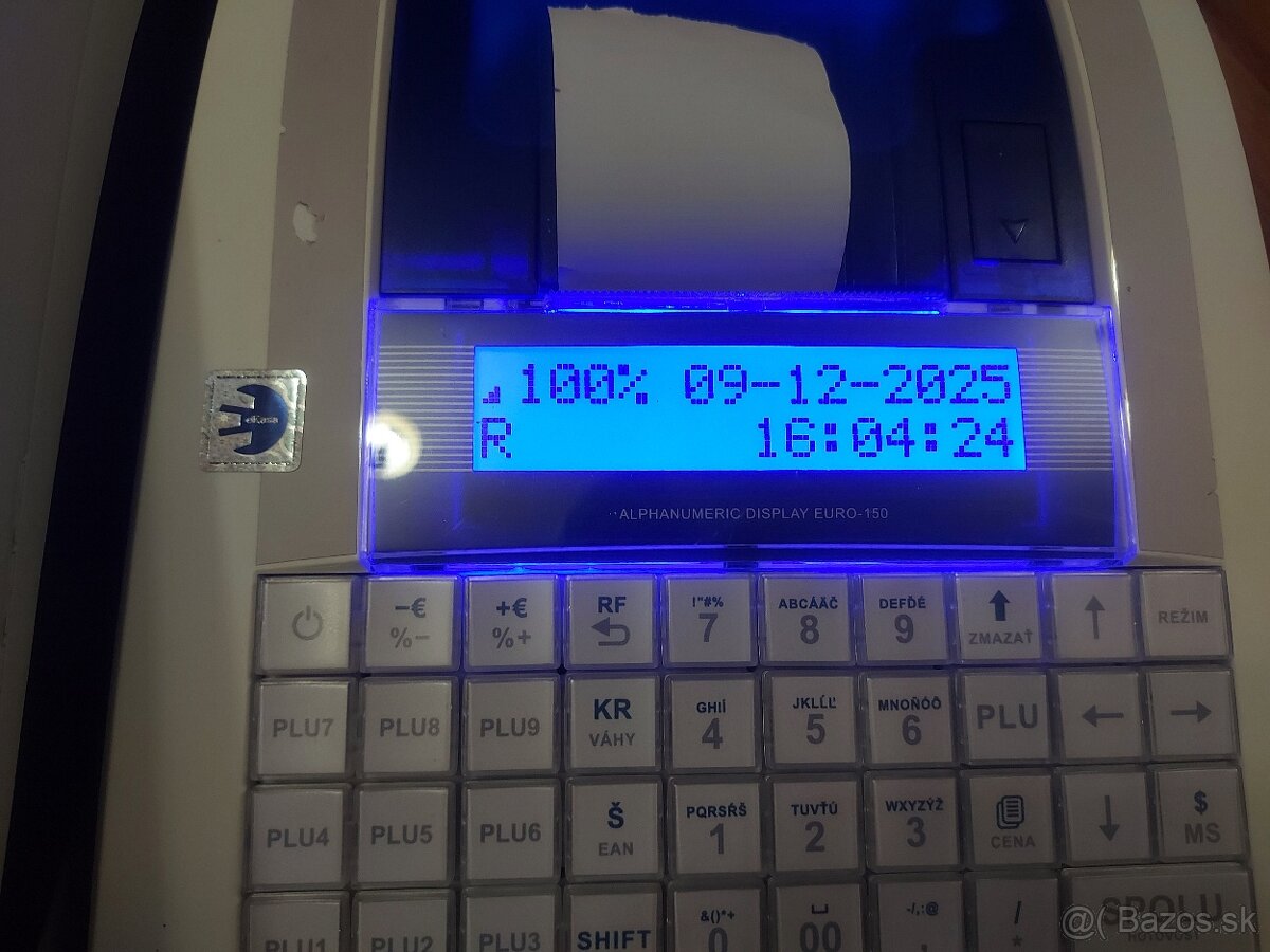 eKasa ELCOM Euro-150 Flexy BAT – Odhlásená, nová batéria + W - 2