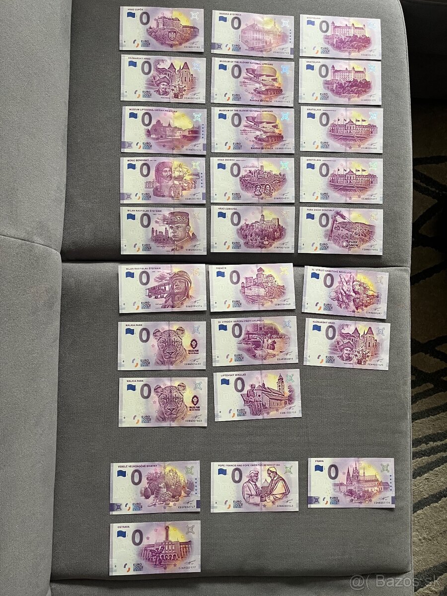 0€ bankovky - 2