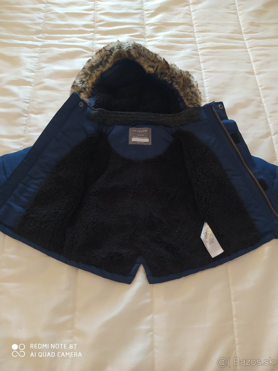 🧥 Detská zimná bundička PRIMARK – veľkosť 74 (6–9 mesiaco - 2