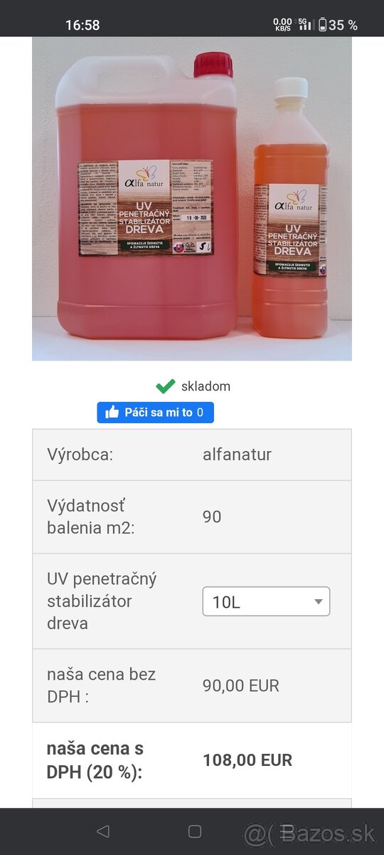 Penetračný stabilizátor dreva - 2