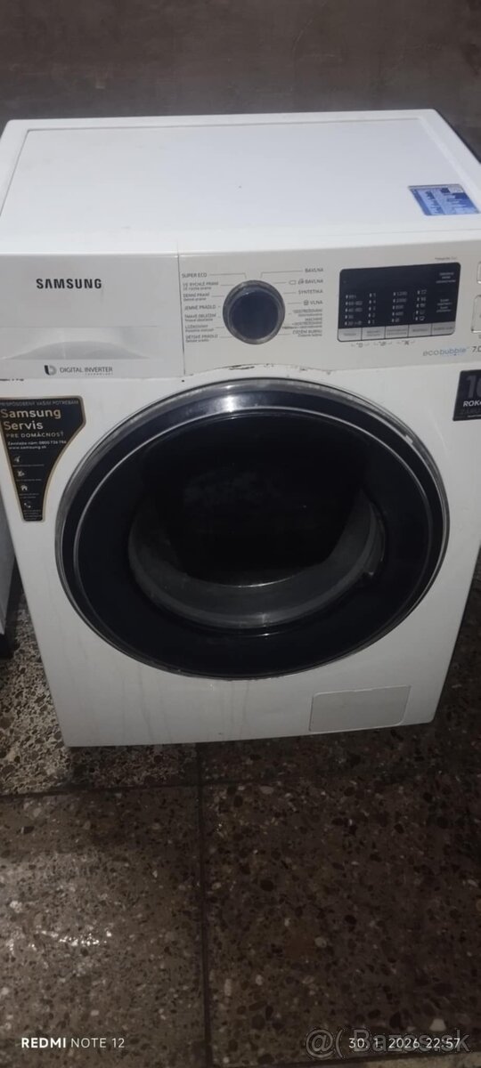 Predam práčka Samsung digitálne 7kg - 2