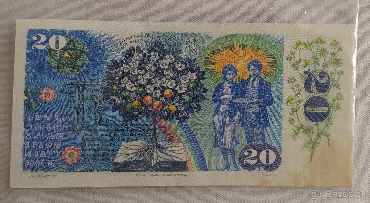 20 Kčs bankovka 1988 - 2