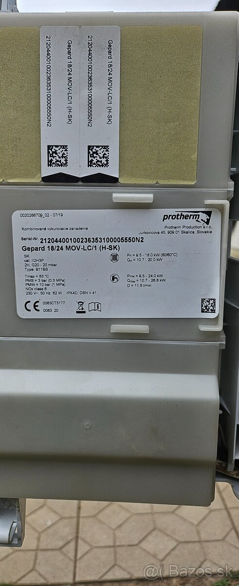 Plynový kotol Protherm - 2