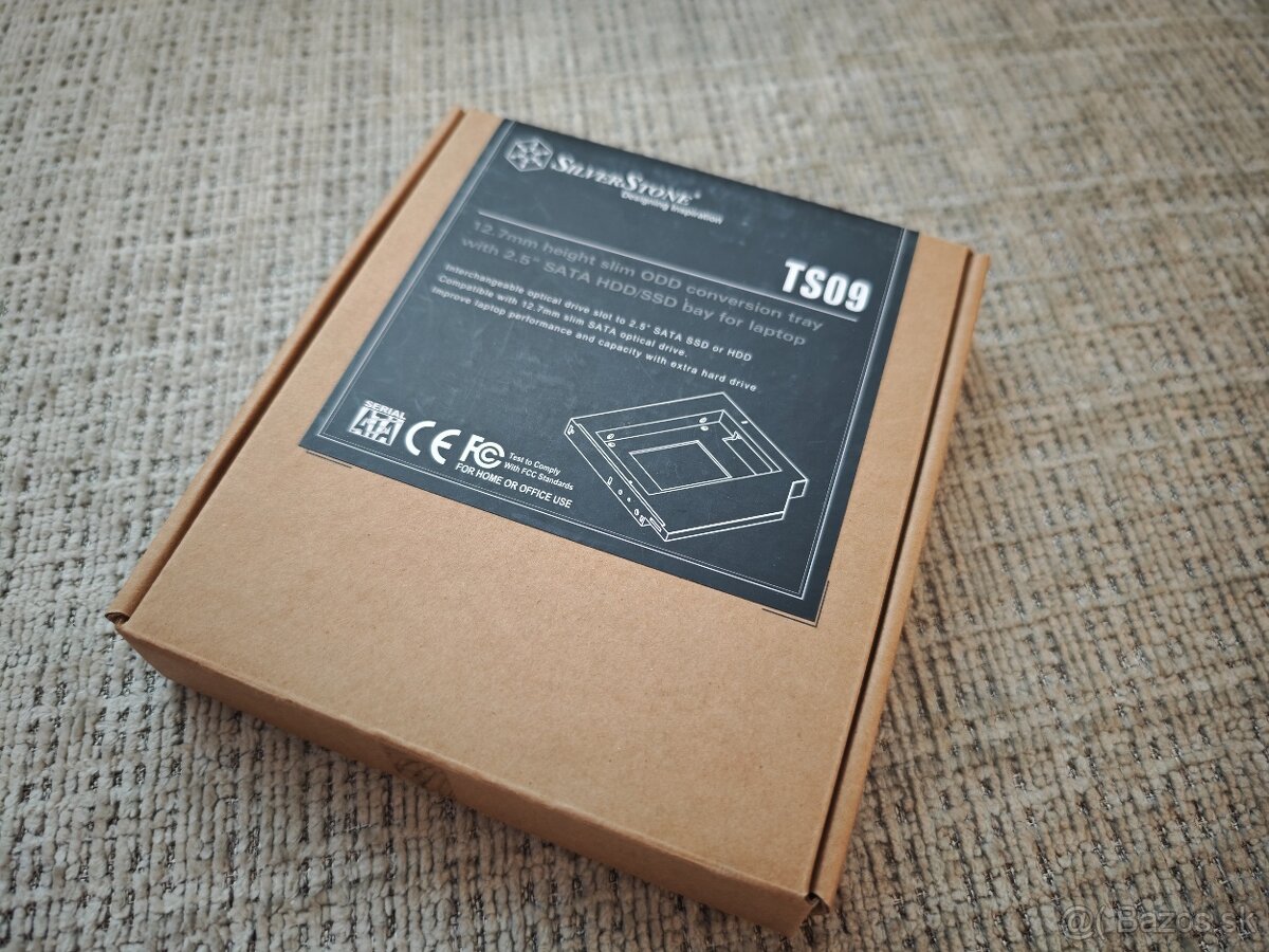 SilverStone TS09 – SATA HDD/SSD adaptér do notebooku (12,7 m - 2