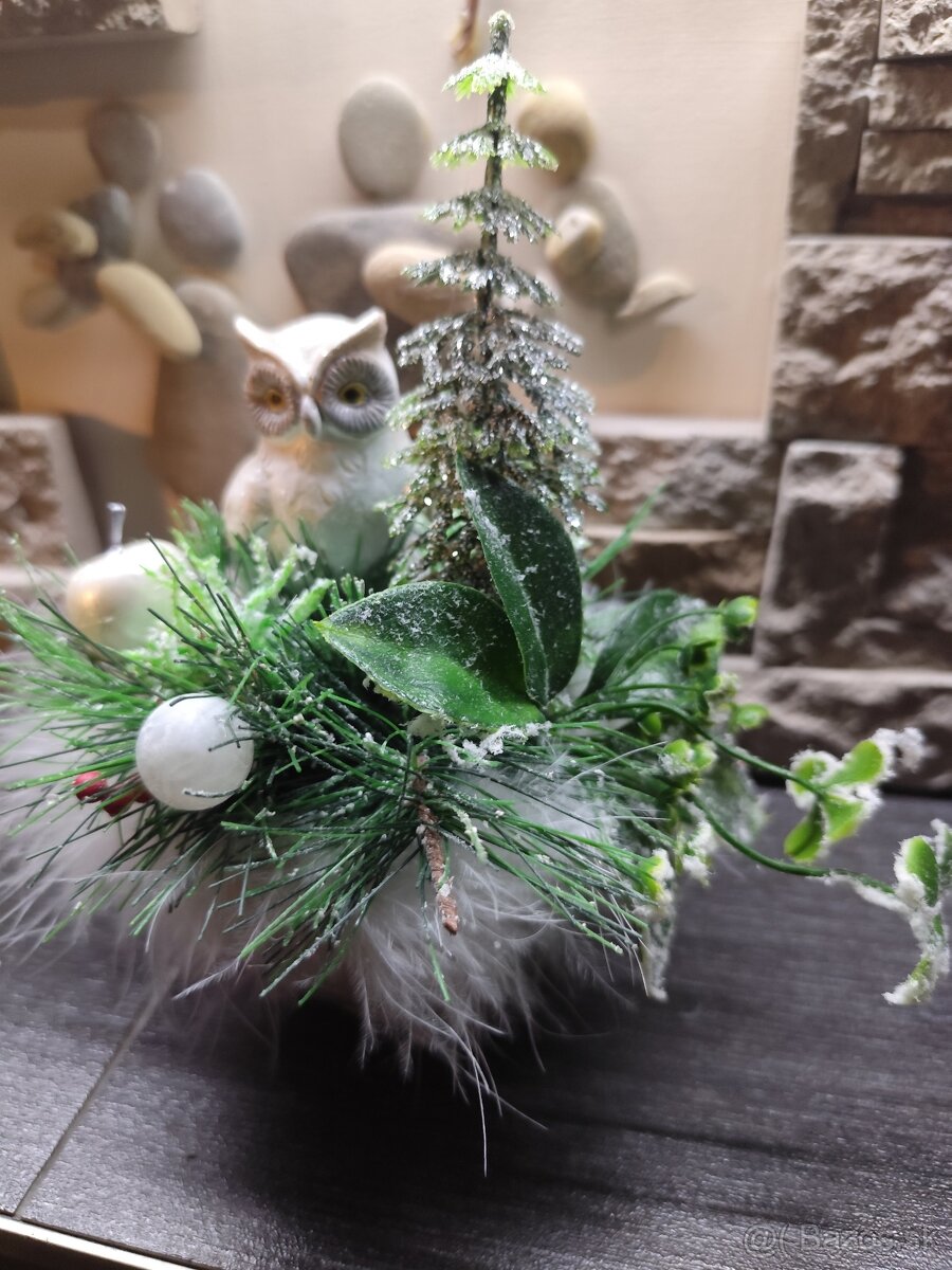 Vianočná dekorácia sovička - 2