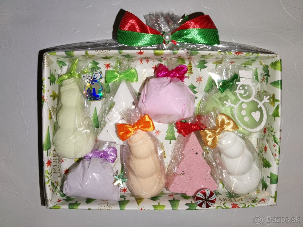 Malá darčeková Vianočná sada šumiviek do kúpeľa - 2