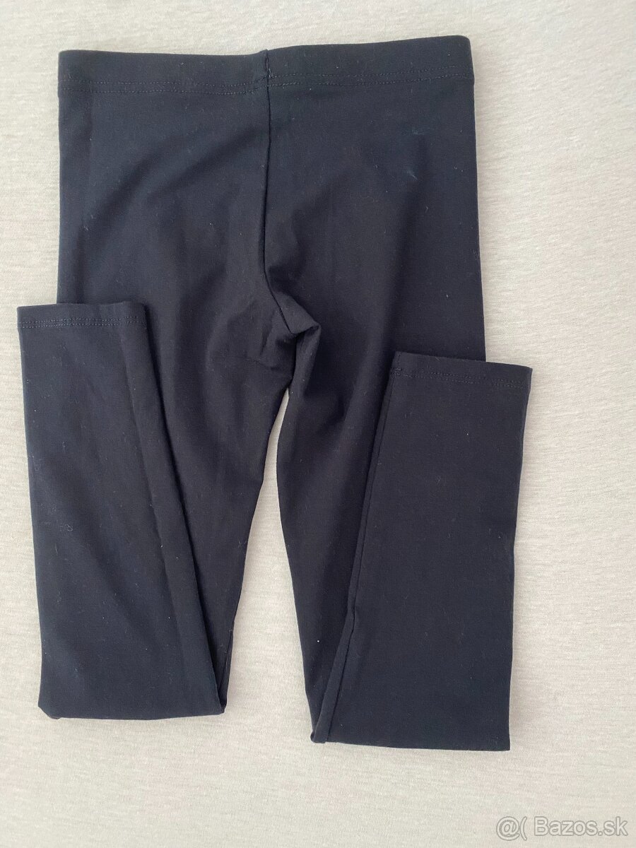 Legínky 128cm čierne - 2