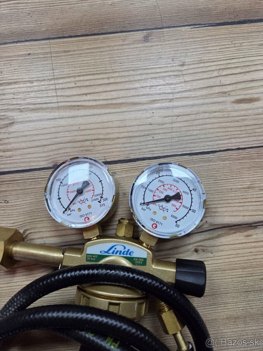 Redukčný ventil pre CO2 200/10 bar - LINDE - 2