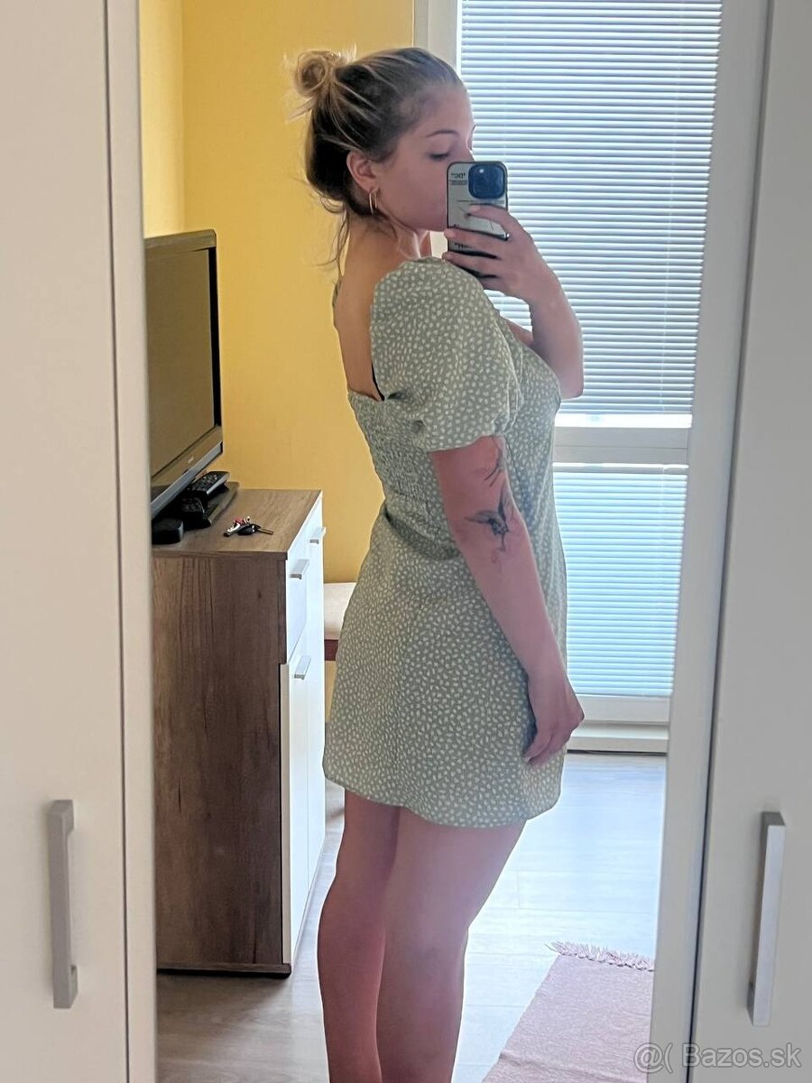 H&M kvetované šaty S - 2