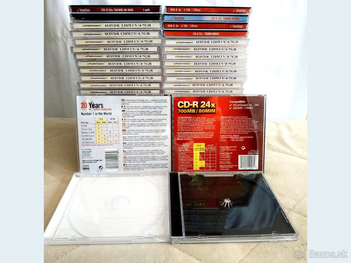 50 x CD/DVD/Blu-ray obaly 10,4 mm - 2