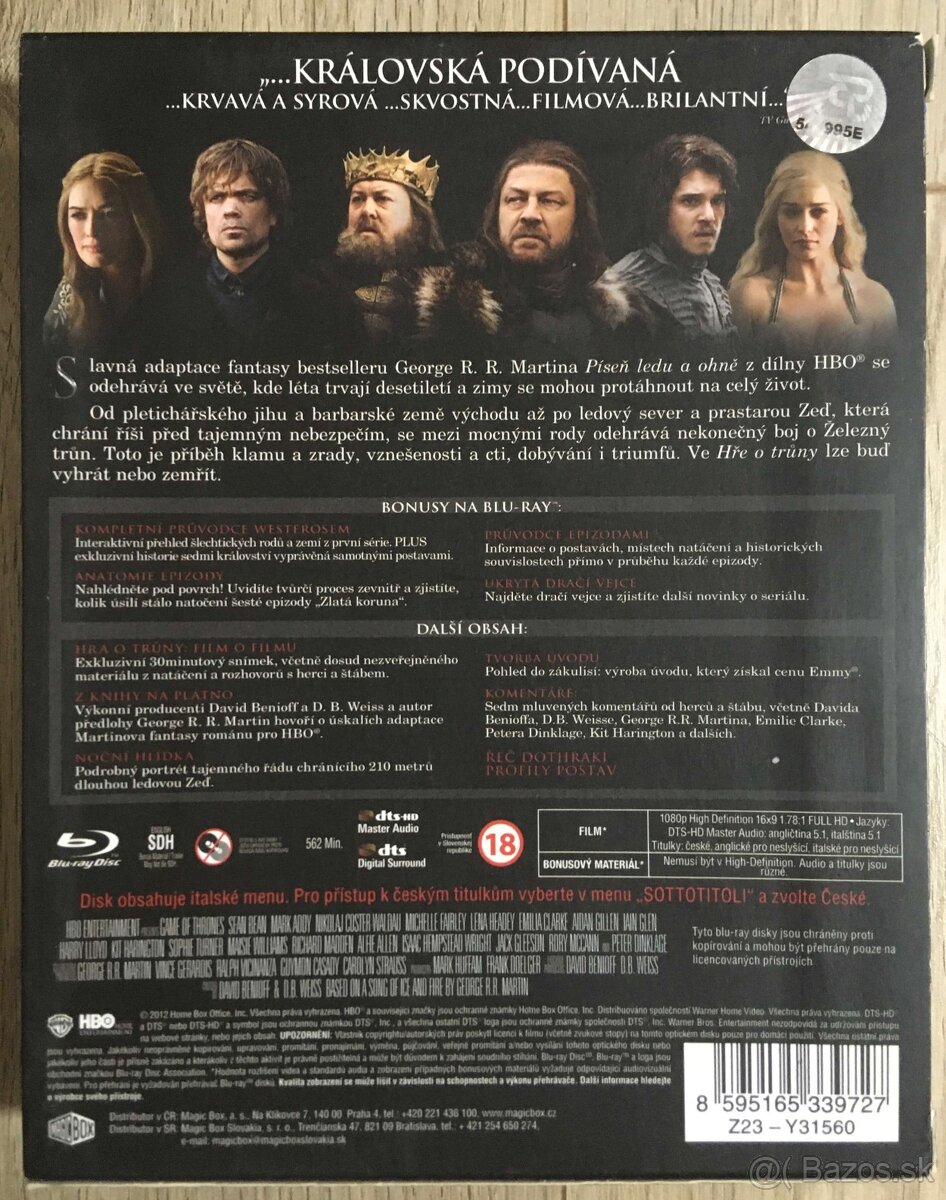 Game of Thrones na blu-ray - 2