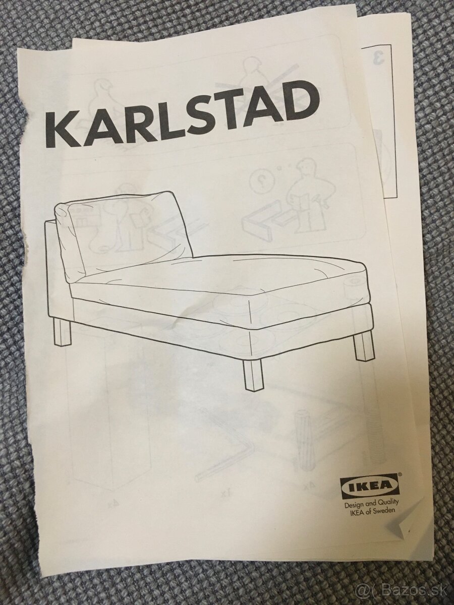 Poťah na ležadlo Karlstad Ikea - NOVÝ - 2