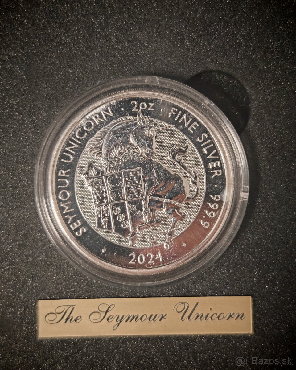 Strieborné mince, 2oz- THE ROYAL TUDOR BEASTS - 2