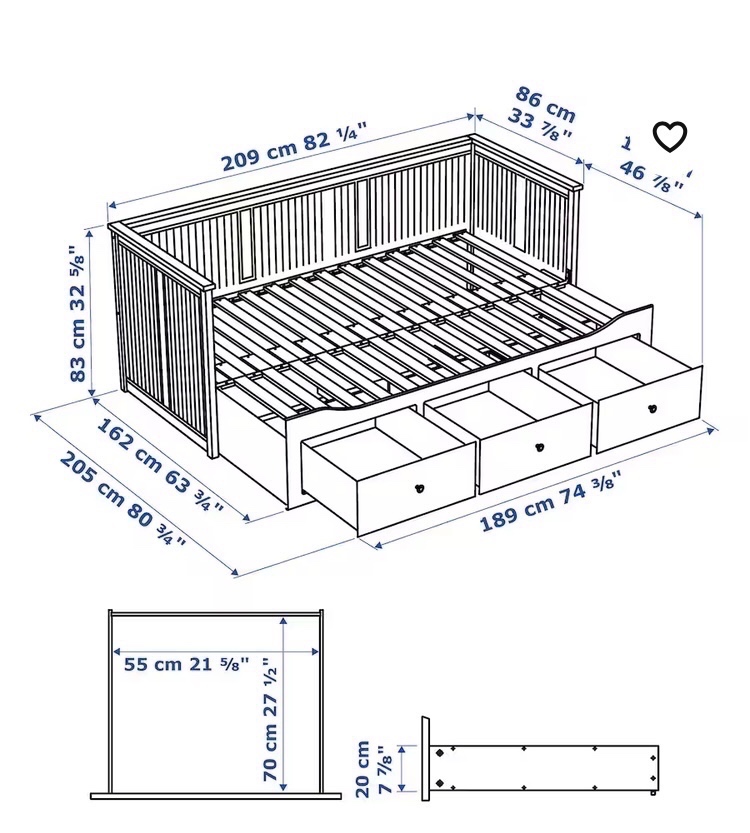 Ikea Hemnes postel - 2