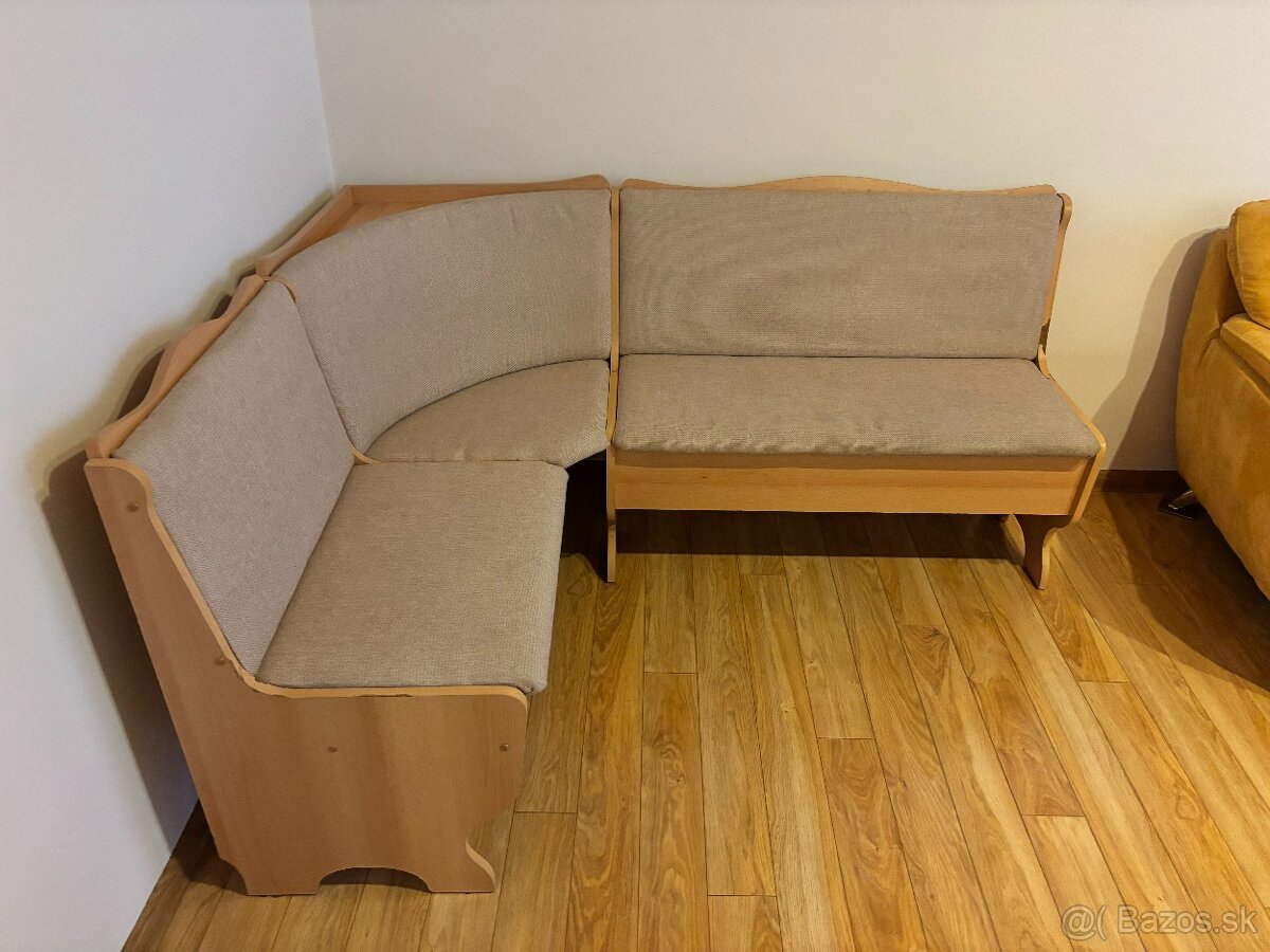 Rohová sedacia súprava + stôl - 2