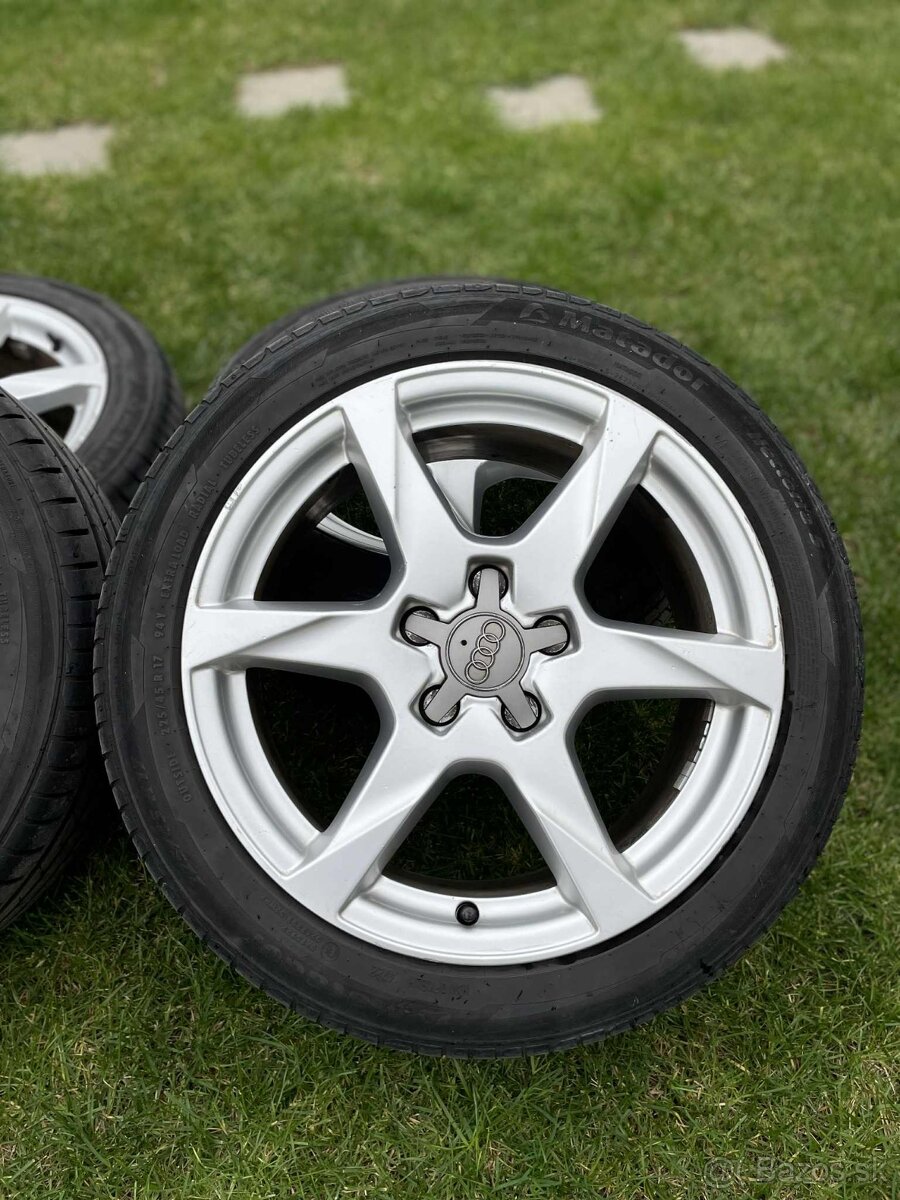 Original AUDI 5x112, r17 + letné pneu - 2