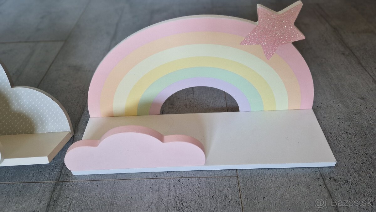 Dievčenské nástenné dekoračné poličky - 2