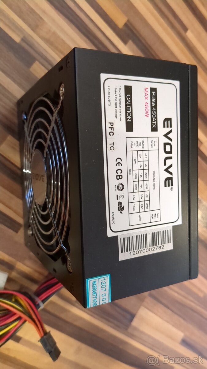 🔵 Zdroj Evolve 450w Funkcny 8+6 pin - 2