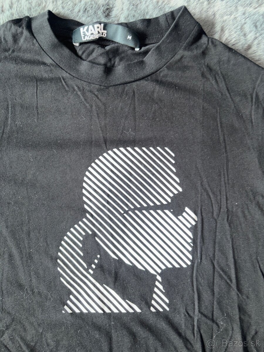 Karl Lagerfeld čierne tricko - 2