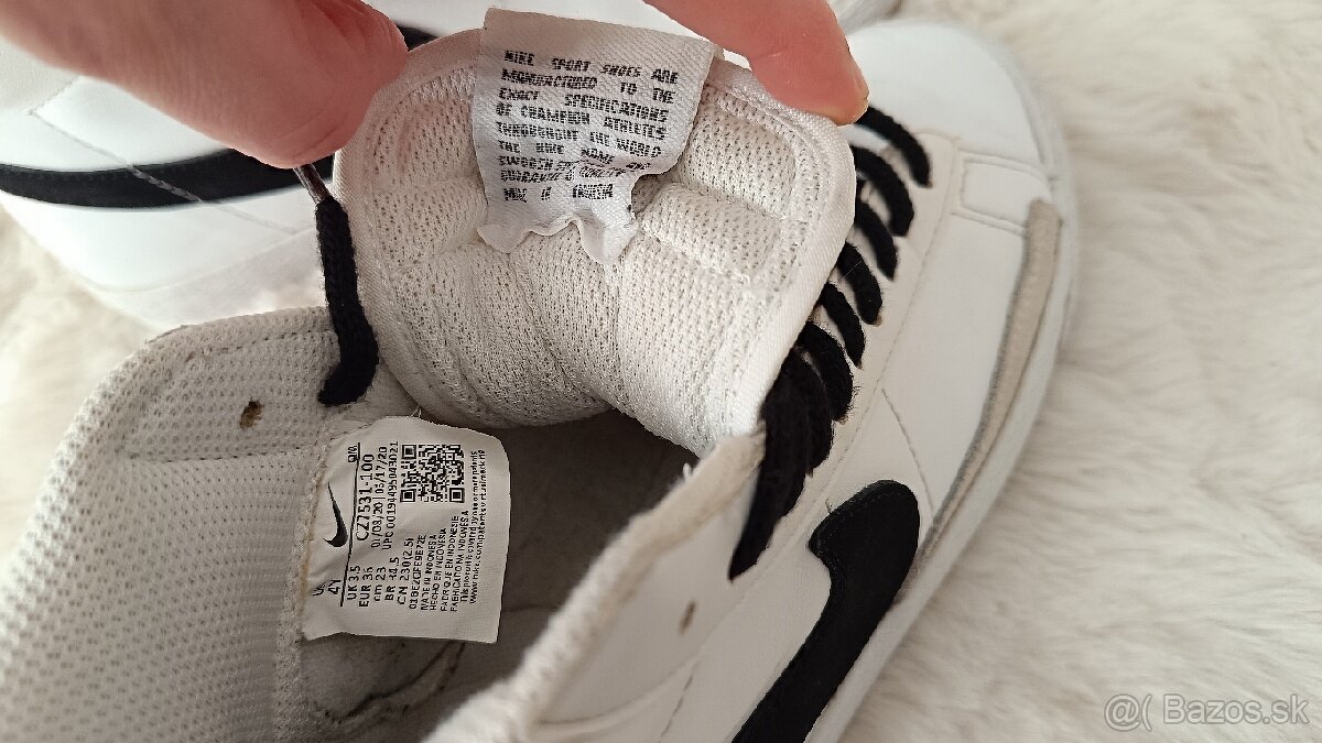 Členkové kožené tenisky Nike Blazer Mid 77 Vintage 36 - 2