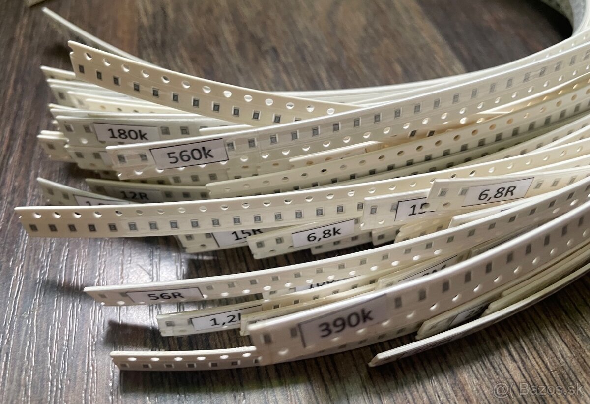 SMD rezistory 0805 - sada 85 hodnôt - 2