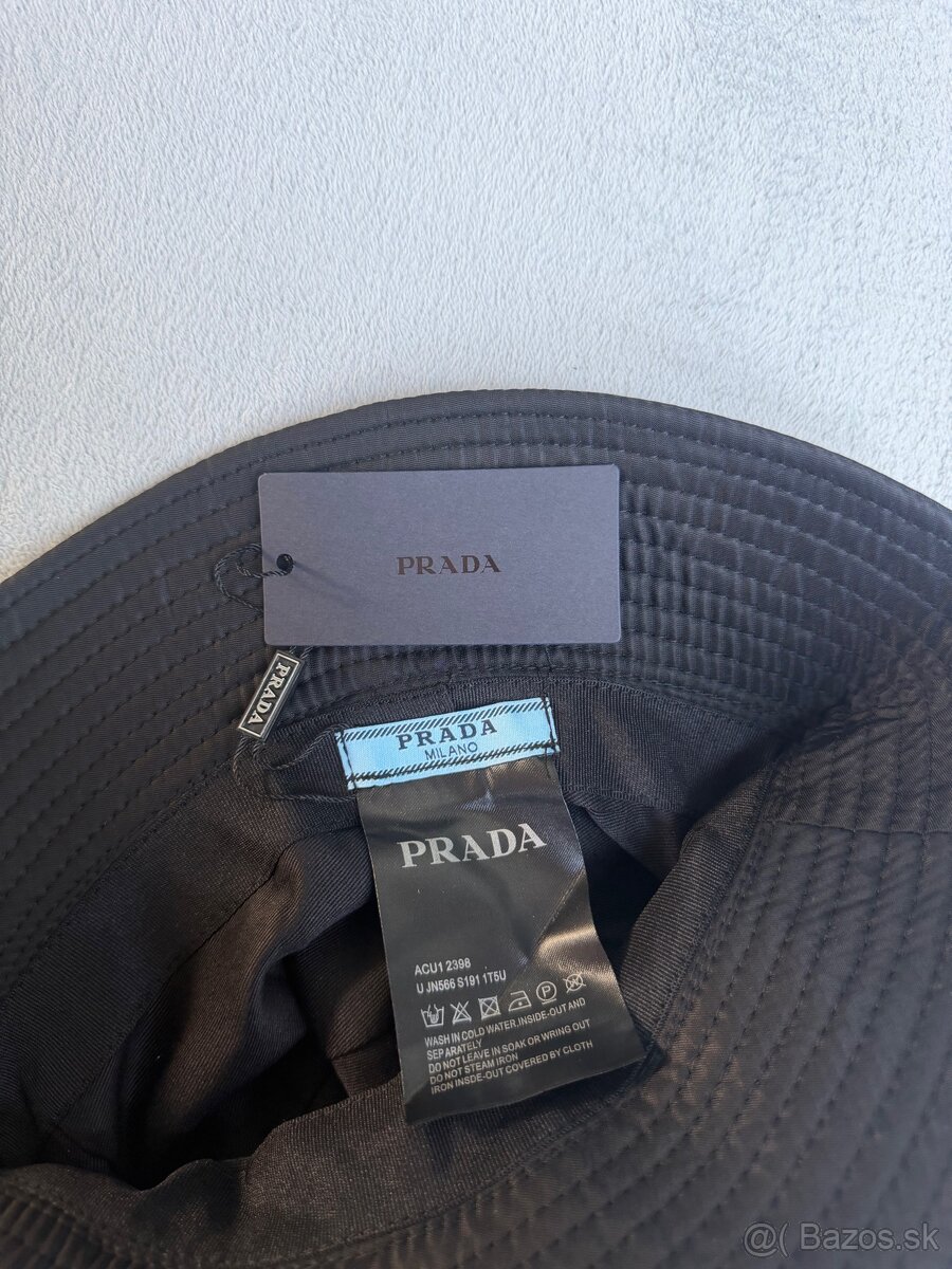 Prada bucket hat (klobúk)– čierny - 2