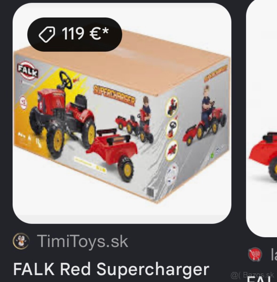 Predám detsky traktor značka FALK - 2