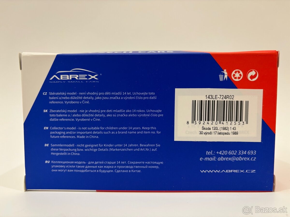 Diorama Škoda 120L VPN Abrex 1:43 - 2