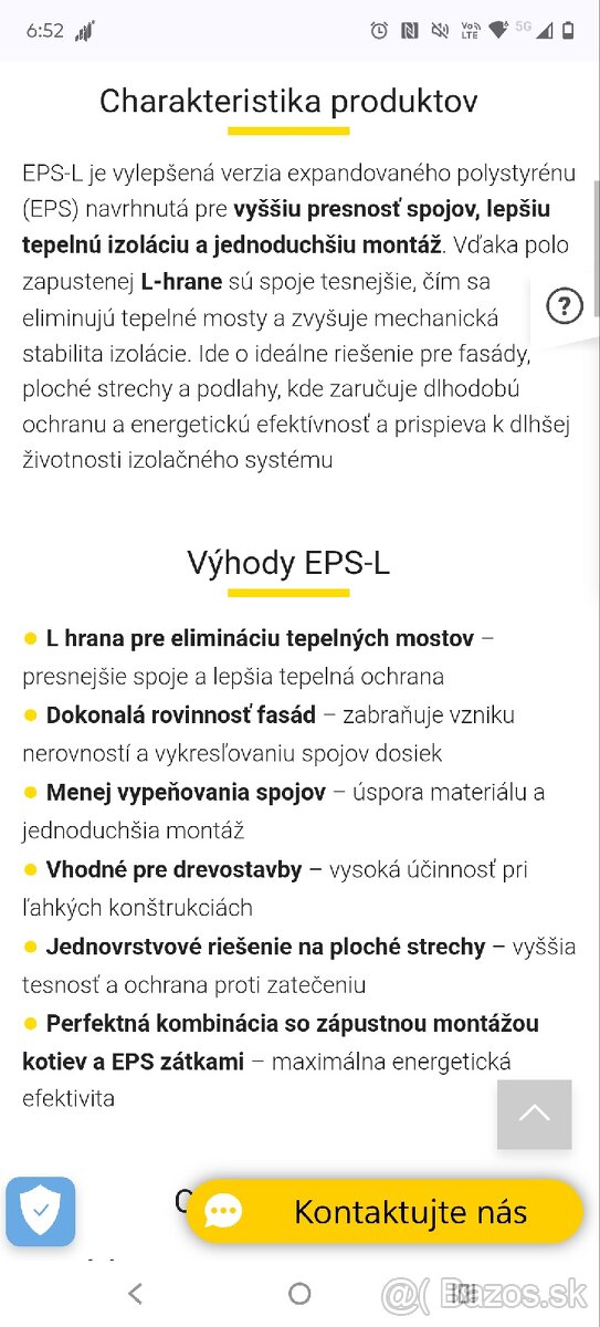 Polystyren Isover EPS 70F-L 150 s L hranou (15cm) - 2