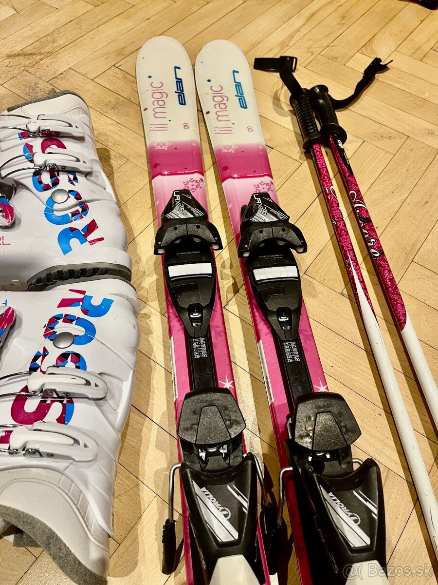 Dievcenke lyze set 120cm + lyziarky 235mm - 2