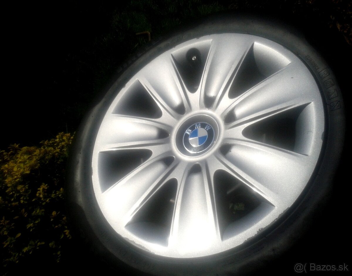 Plechové disky R16 5x120 BMW 3,4,5 + zimné 205/60R16 - 2
