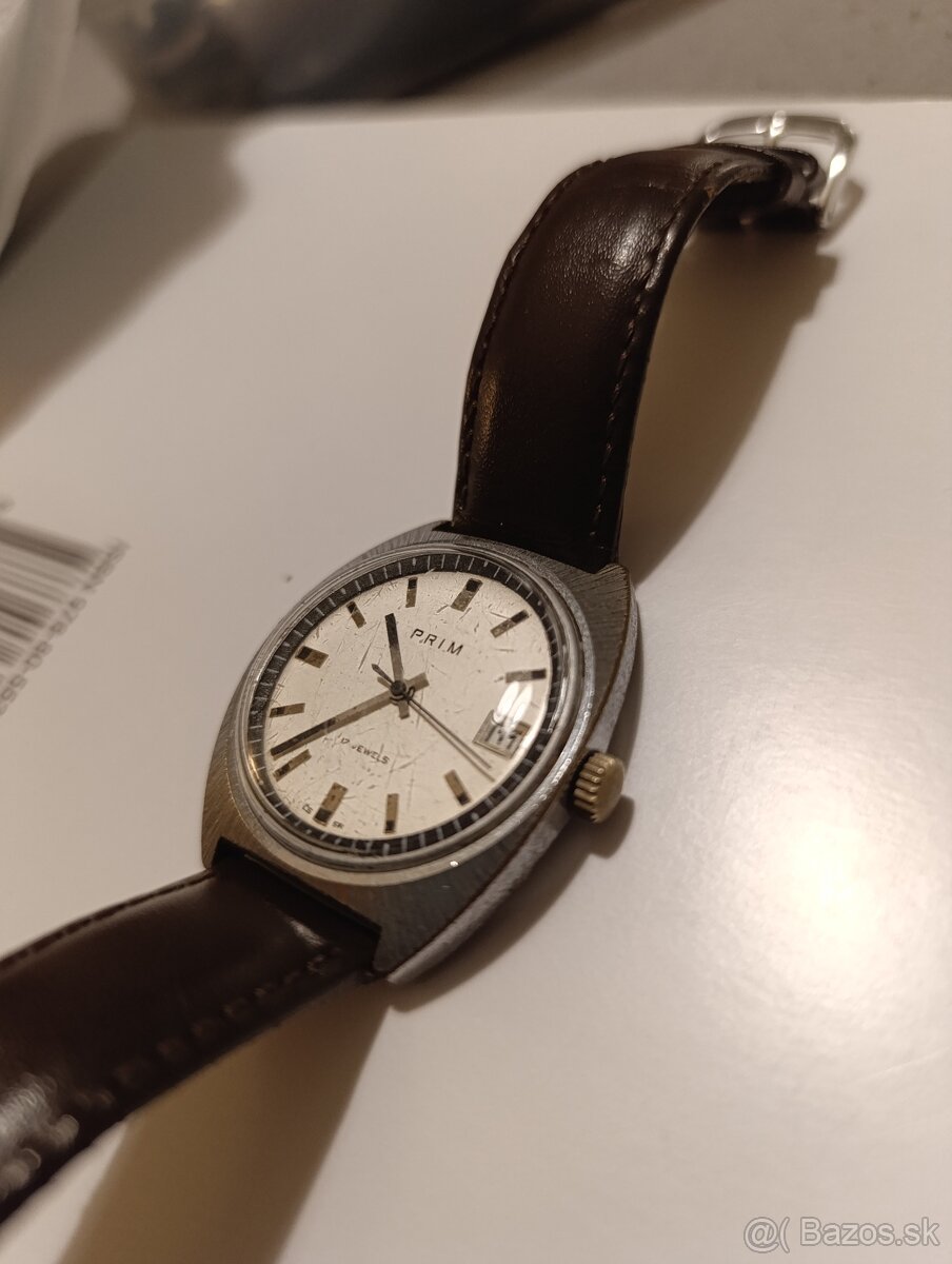 Hodinky Prim Soudek datum Chróm - 2