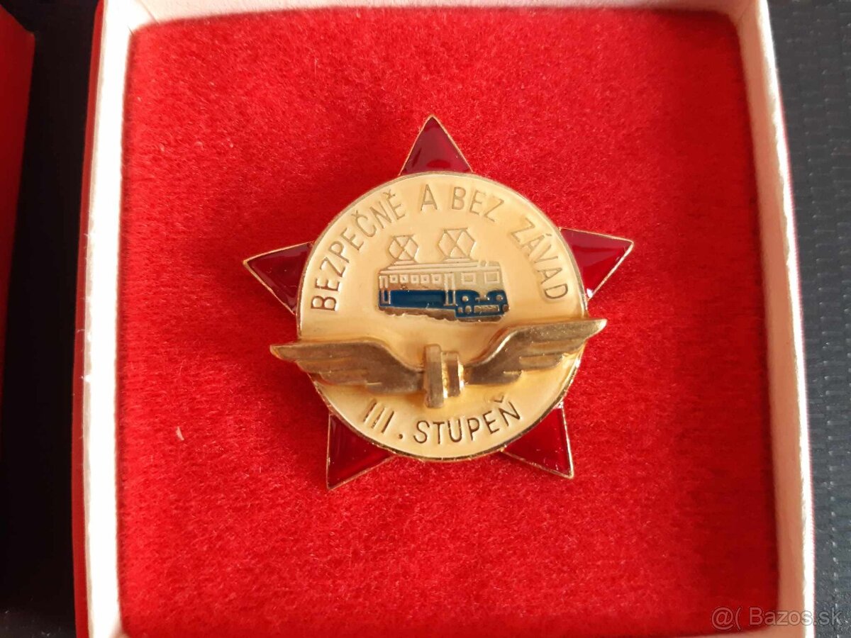 odznaky BEZPEČNE A BEZ ZÁVAD ocenenie rušňovodiča - 2