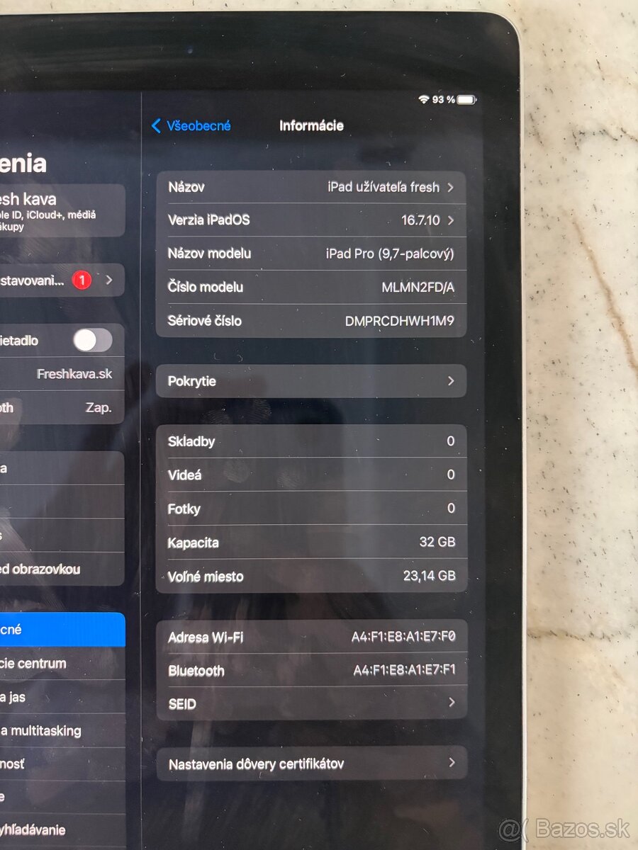Apple iPad pro 9,7 32 gb - 2